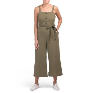 Rachel Zoe Olive Green Crepe Jumpsuit - 10 - image 1